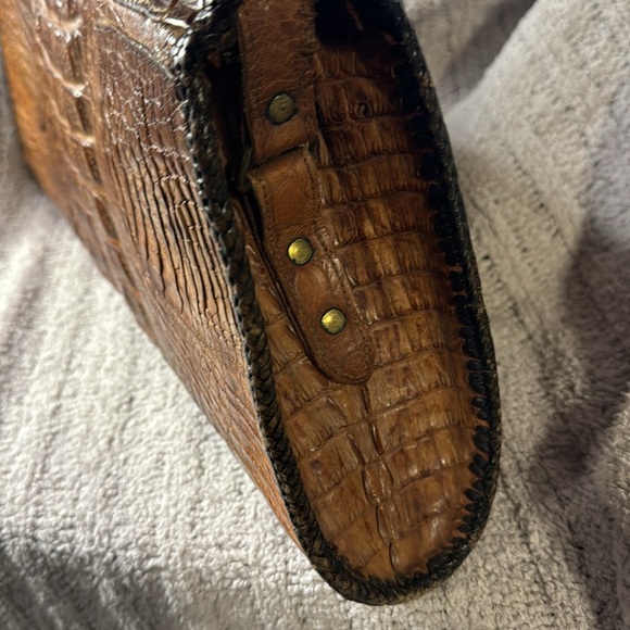 WOW!!! Genuine Alligator Very Vintage Bag/Satchel - Picture 5 of 13